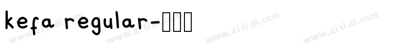 kefa regular字体转换